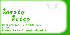karoly pelcz business card